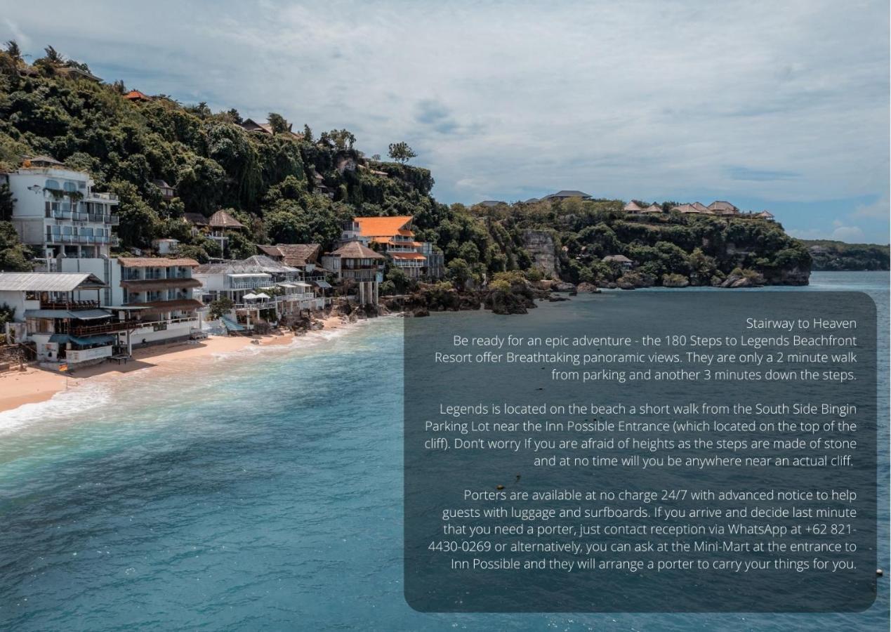 Legends Beachfront Resort Uluwatu Exteriör bild